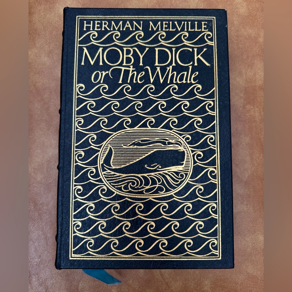 MOBY DICK THE WHALE BY HERMAN MELVILLE EASTON PRESS LEATHER COLLECTORS 1977